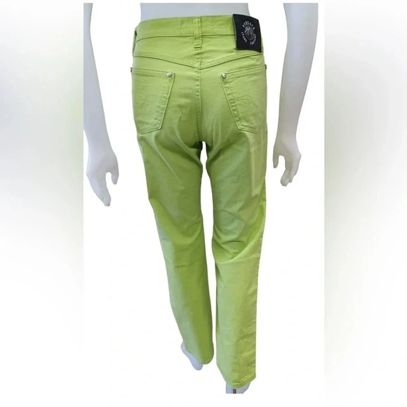 Versace Authentic Lime  Green Jeans Size 29 - Picture 3 of 16